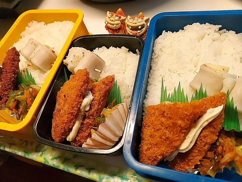 夫弁当､娘弁当､息子弁当|みどりさん