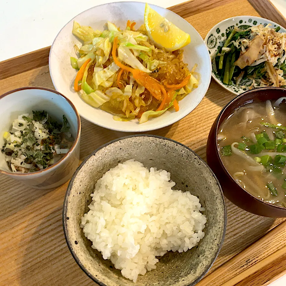 春雨キャベツ定食|pontalさん