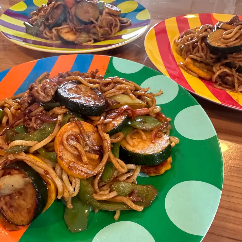 夏野菜焼きそば|愛さん