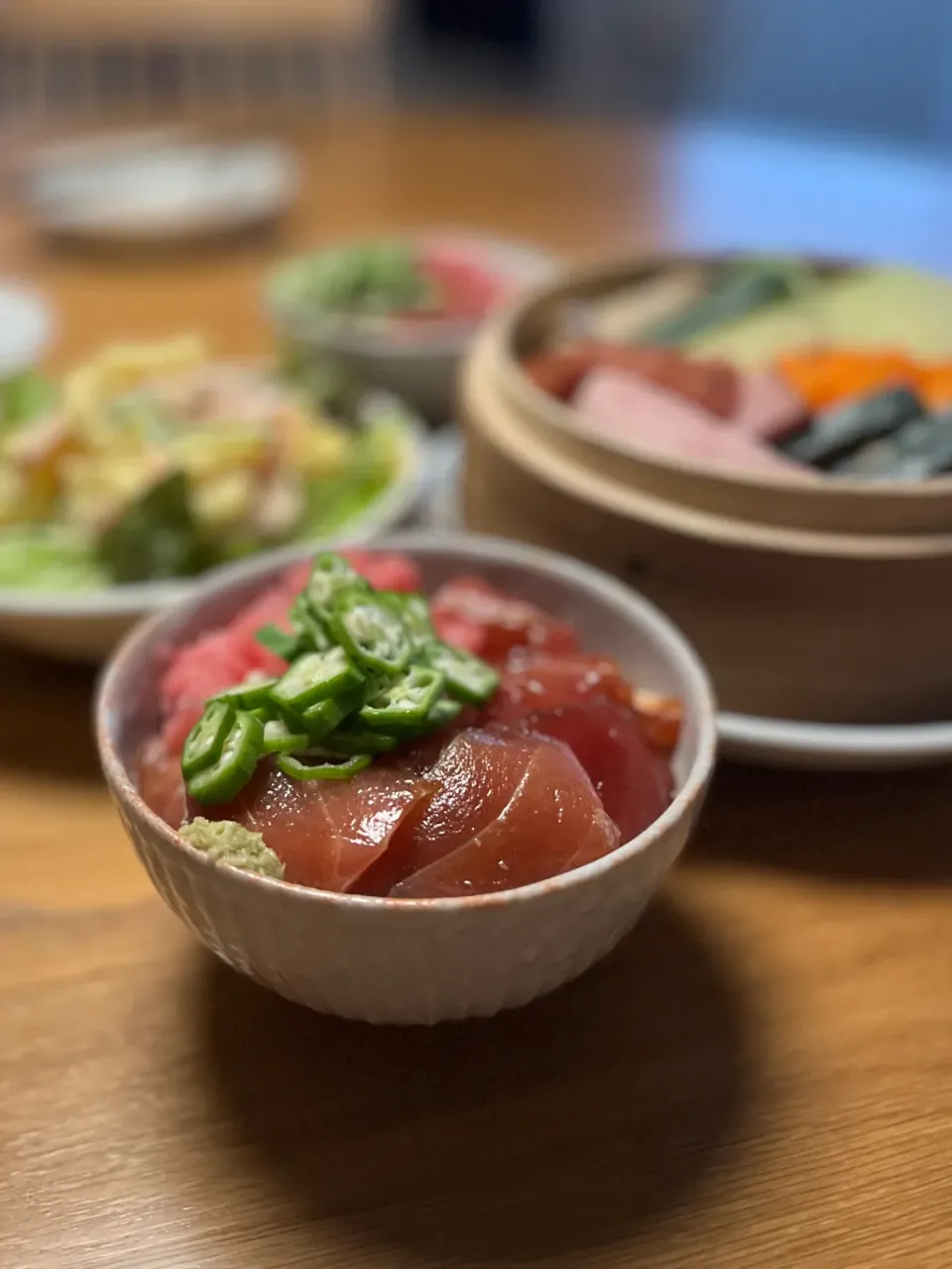 7/15の夕食　鮪漬け丼|yoneさん