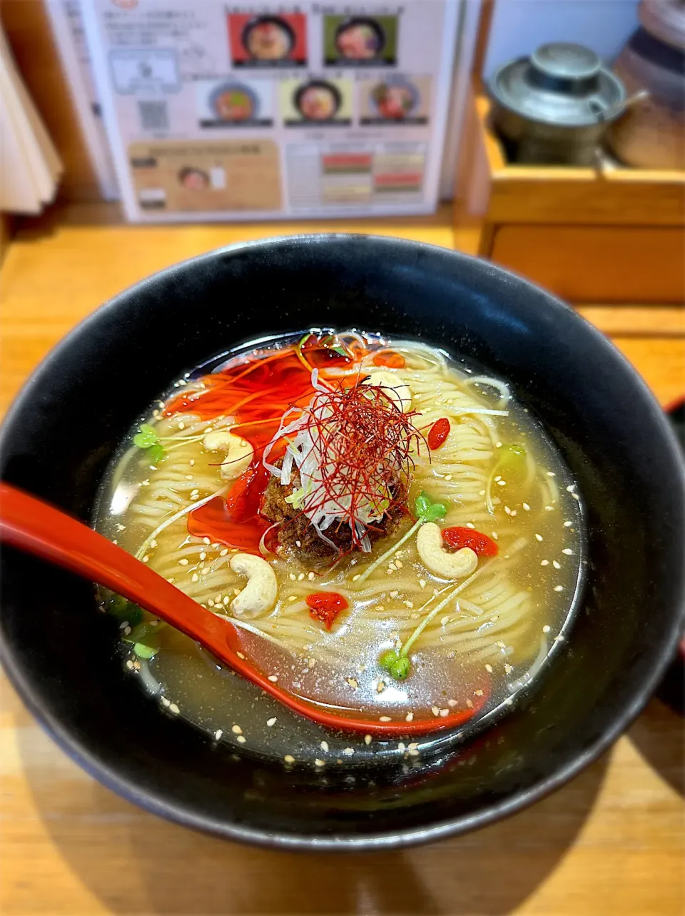 焼きあご冷し担々麺@焼きあご塩らー麺たかはし上野店|morimi32さん