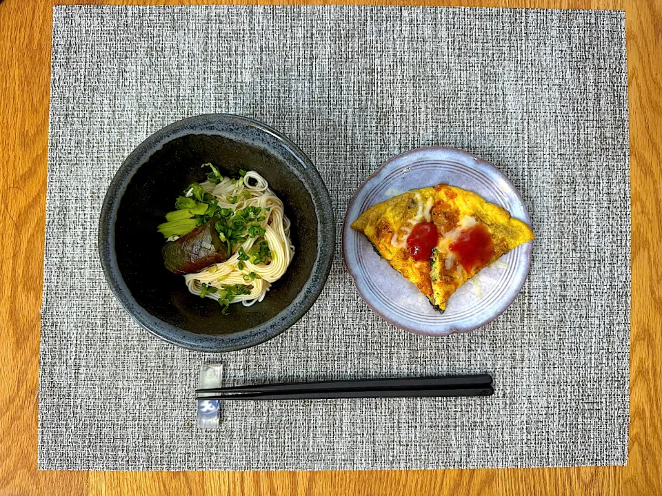 茄子と小松菜のぶっかけそうめん|はるかさん