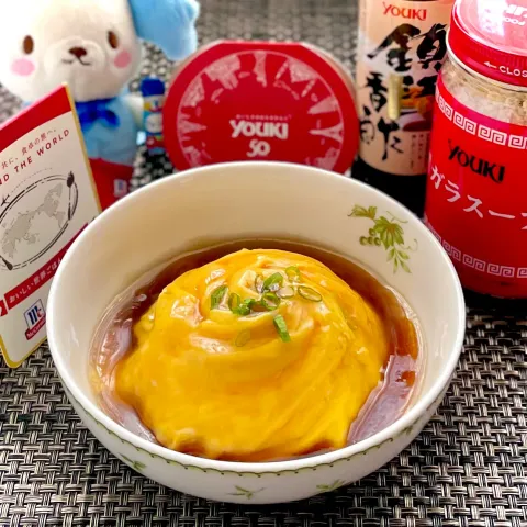 「鎮江香酢」を使ってみたSnapdishの料理・レシピ写真:ユウキ食品さん50周年おめでとうございます㊗️鎮江香酢で天津飯です👗