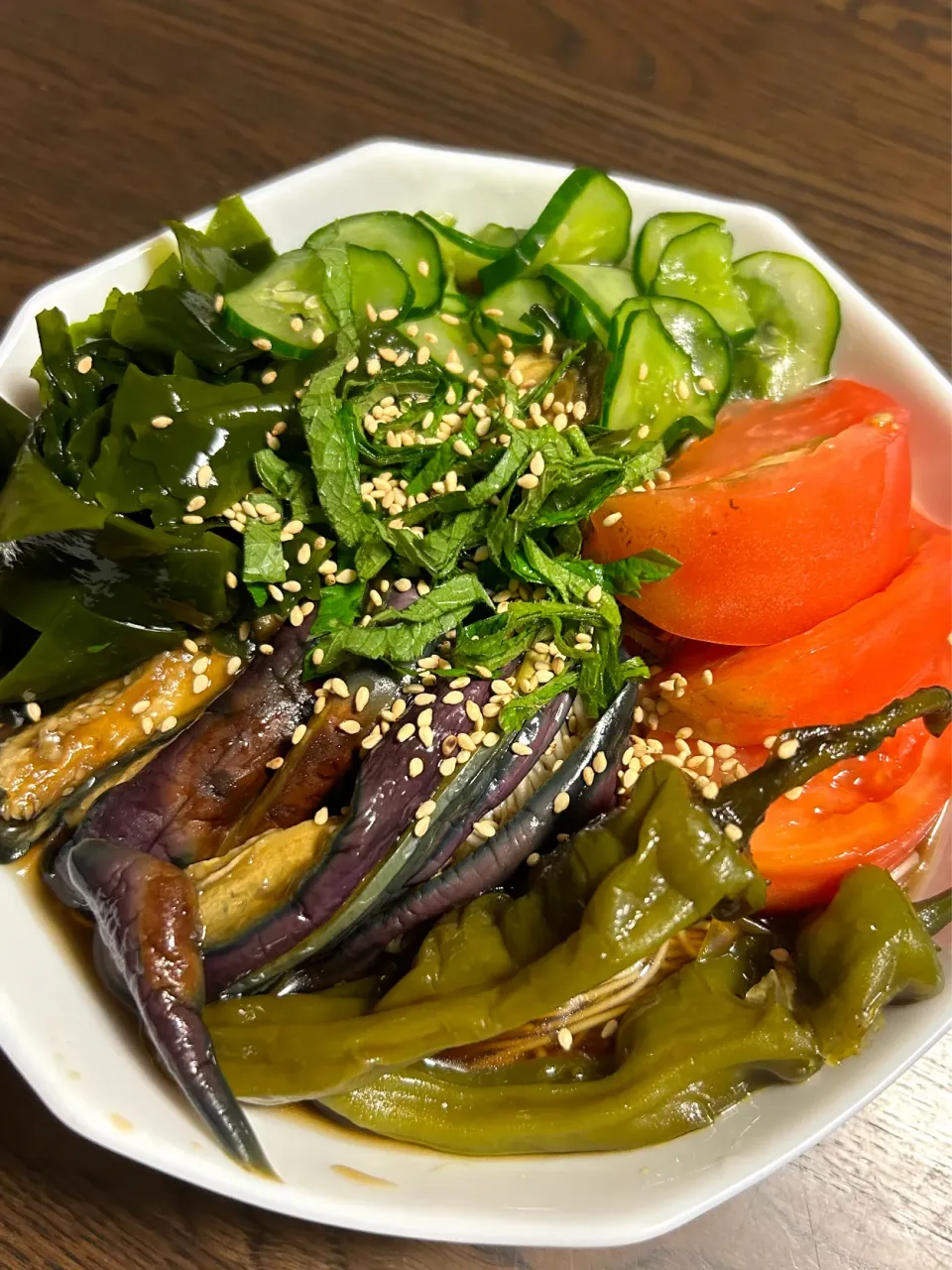 手作り麺つゆ　焼き浸しと素麺|あいさん