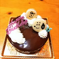 Snapdishの料理写真:キャラメルショコラムースケーキ|ぶどうさん