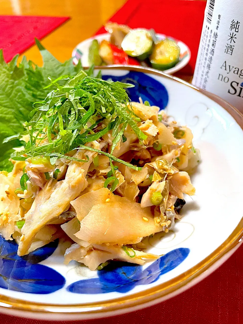 Snapdishの料理写真:おかちさんの料理 鯖缶とスシガリ和え🍀|おかちさん