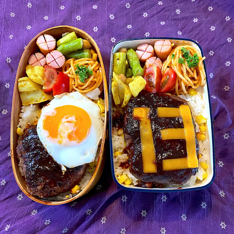 Snapdishの料理写真:ロコモコ丼弁当|たつや先生さん