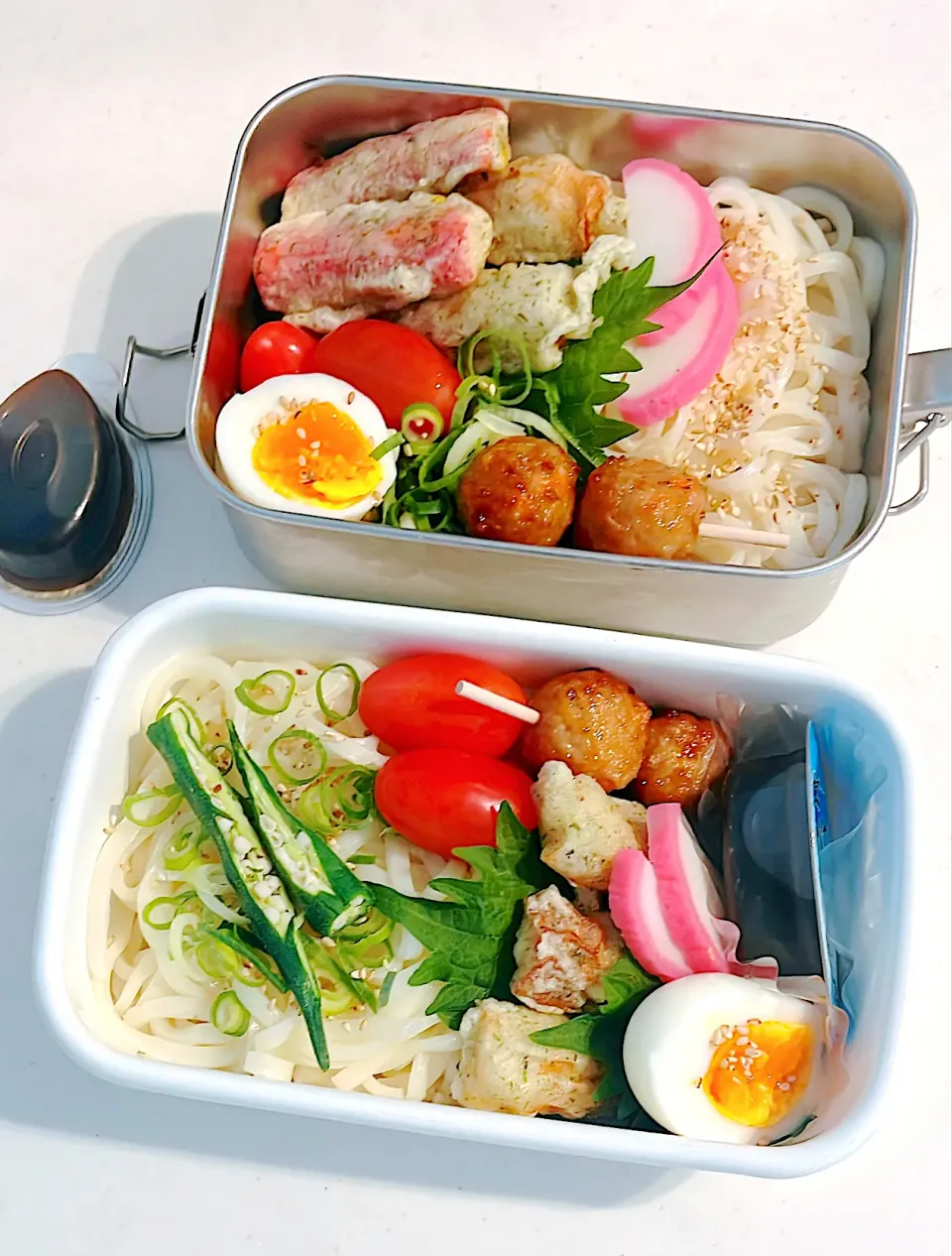 Snapdishの料理写真:娘、息子弁当|namy2024.7.1startさん