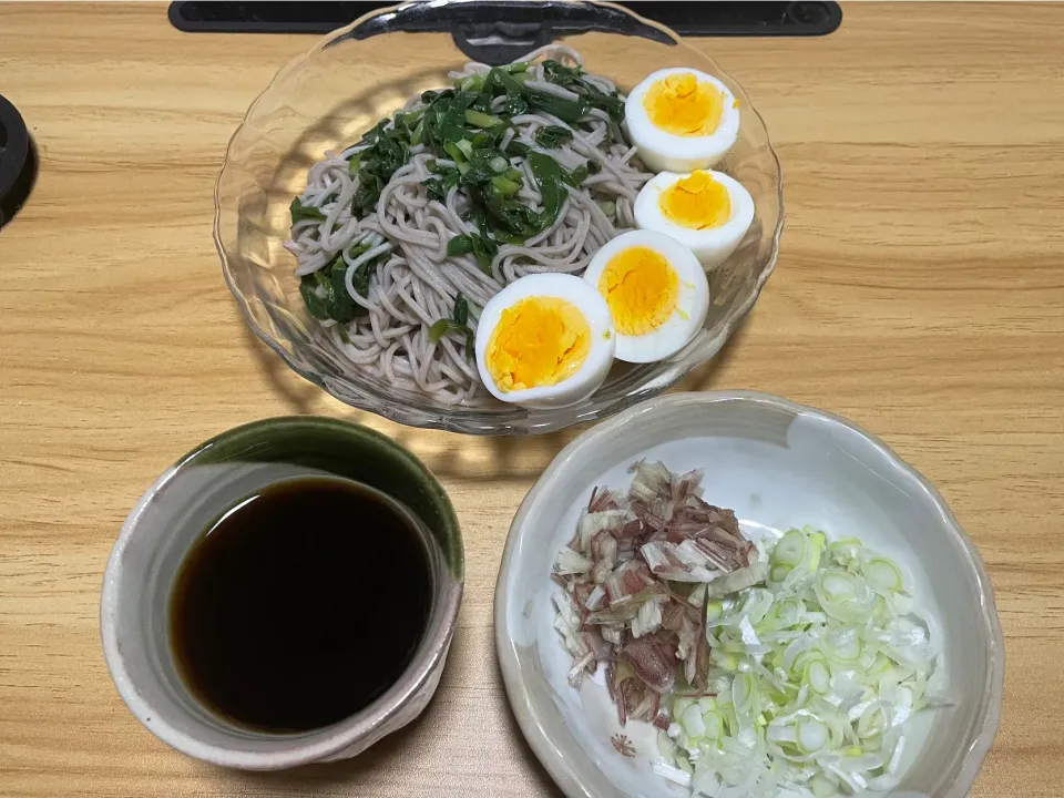 ニラ蕎麦|料理好きなじいさまさん