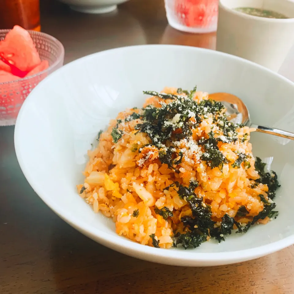 納豆キムチチャーハン🥣🌞💪🏻|leeさん