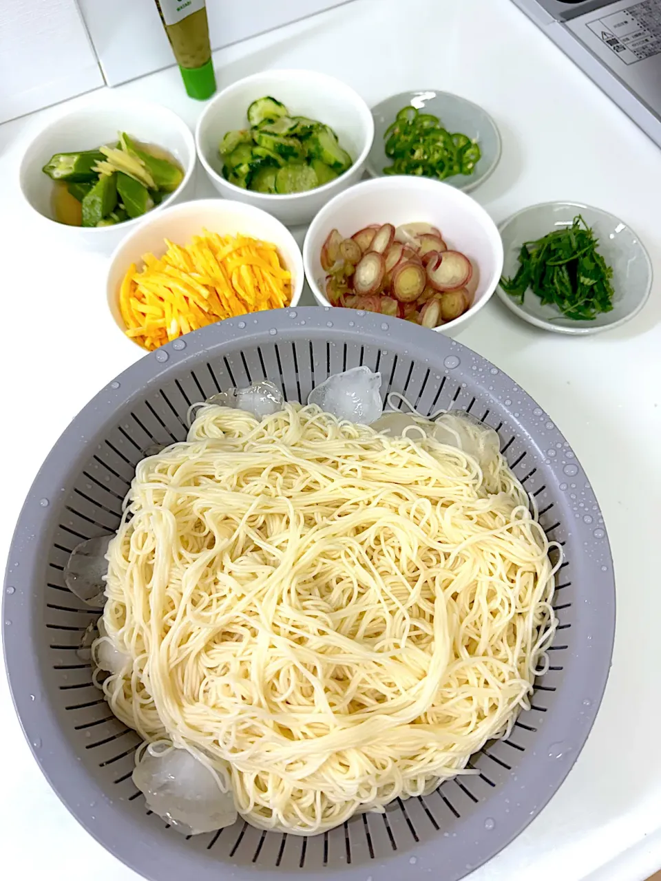 Snapdishの料理写真:ランチのそうめん|miyuさん