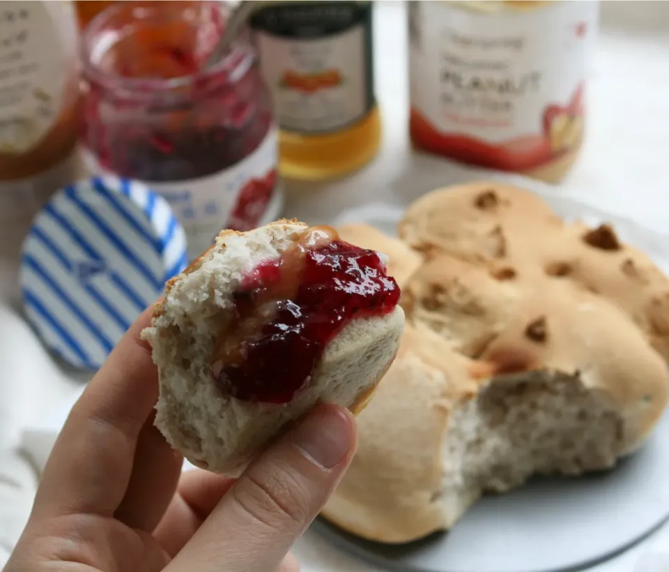 失敗したパン（ジャムでリカバリー編）|hooのごはん帖さん