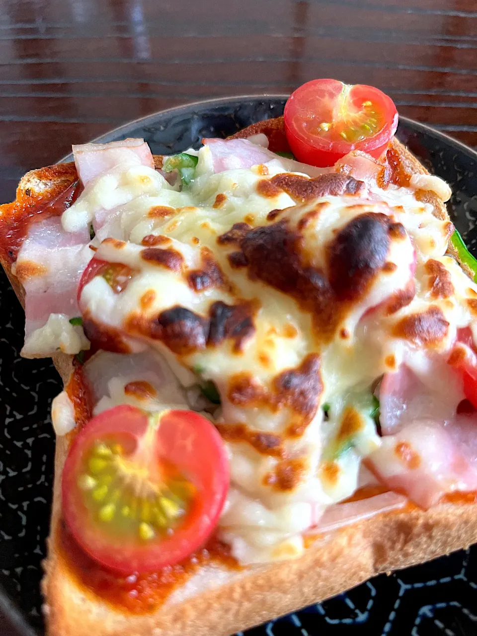 ピザトーストな朝ご飯|ちーさん