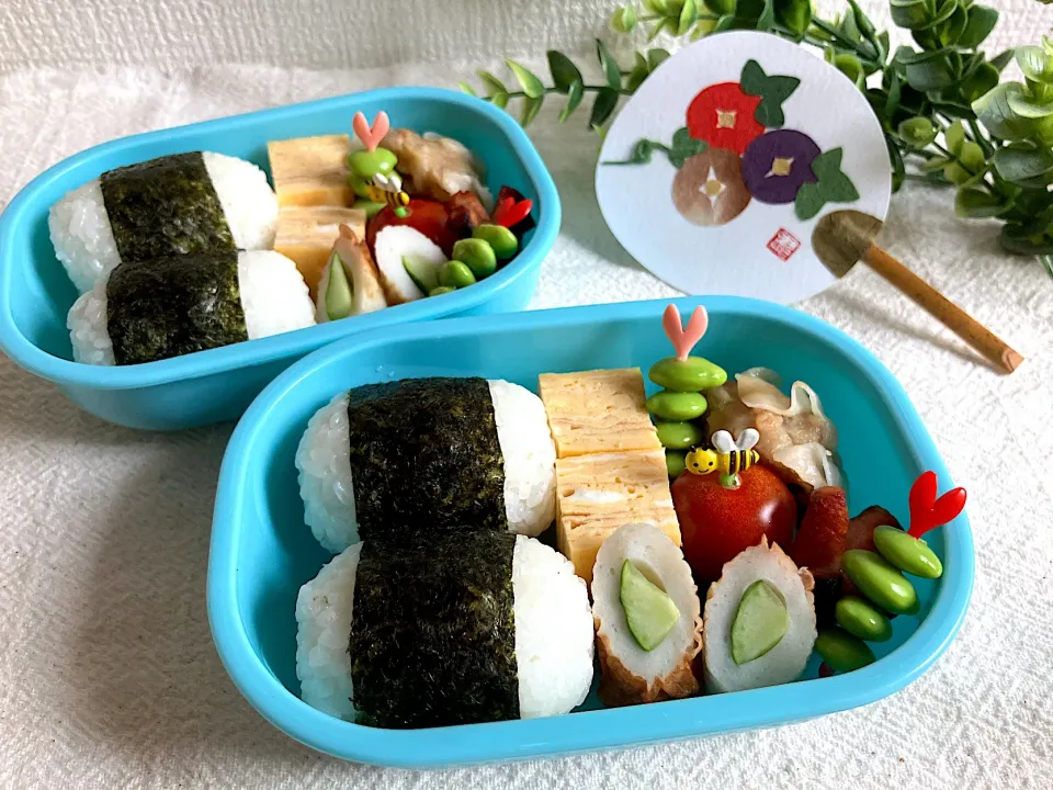 ＊夏休み🌻ちびたんとべびたんのお弁当🍱＊|＊抹茶＊さん