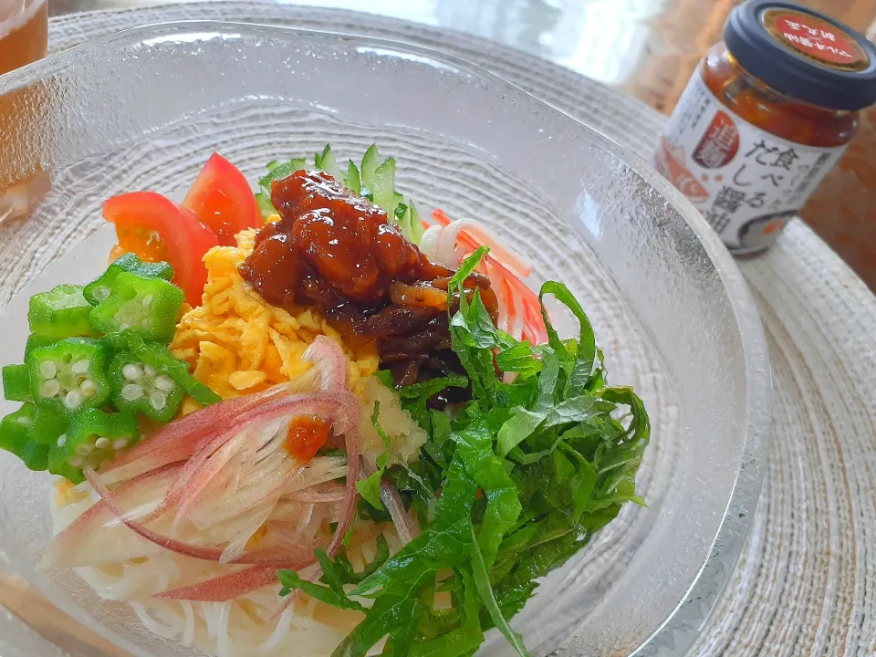 Snapdishの料理写真:色々のっけ素麺✨|びせんさん