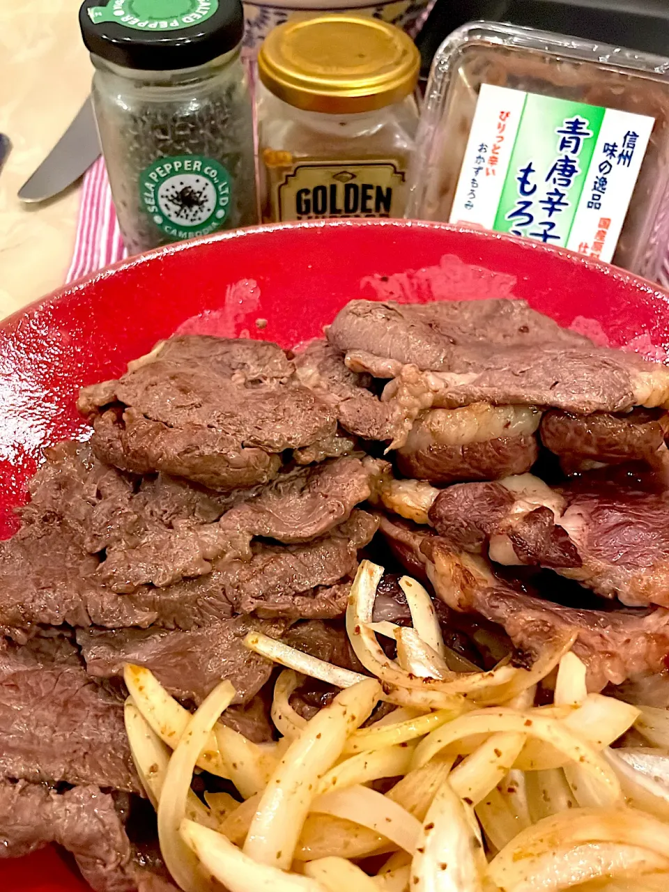 熊肉で焼肉　色々調味料|Gummyさん