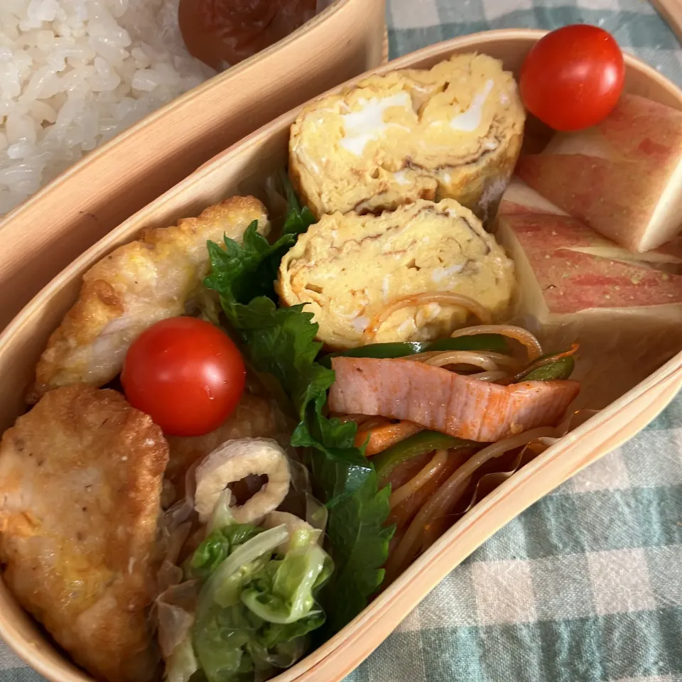 鶏むねピカタのお弁当|たんぽぽさん