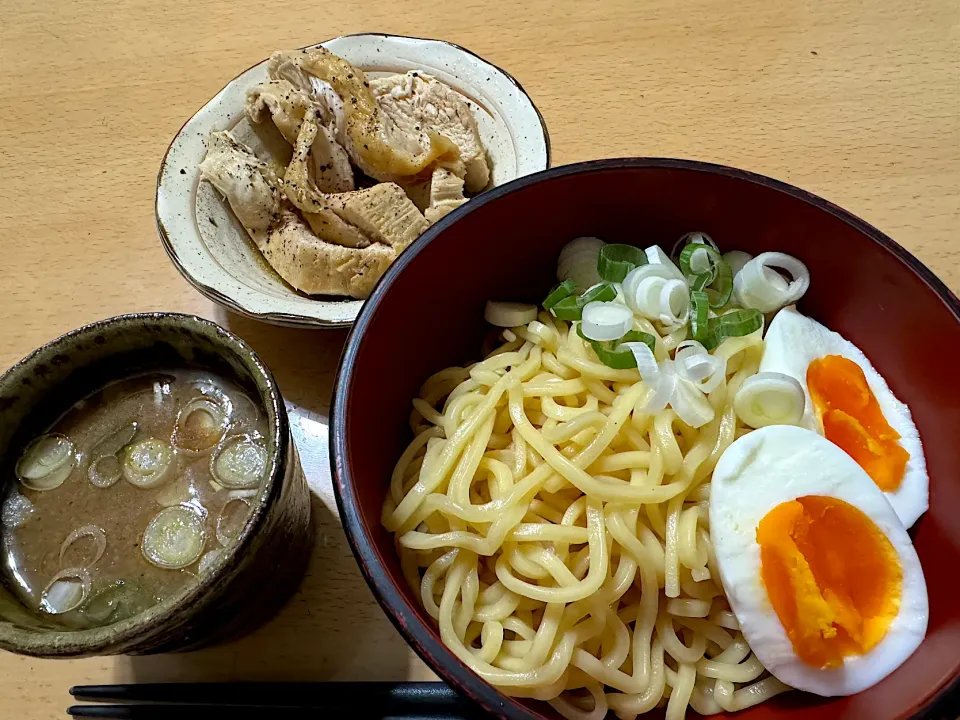 つけ麺&Twitterで見たレンチン鶏むね|G0MAさん