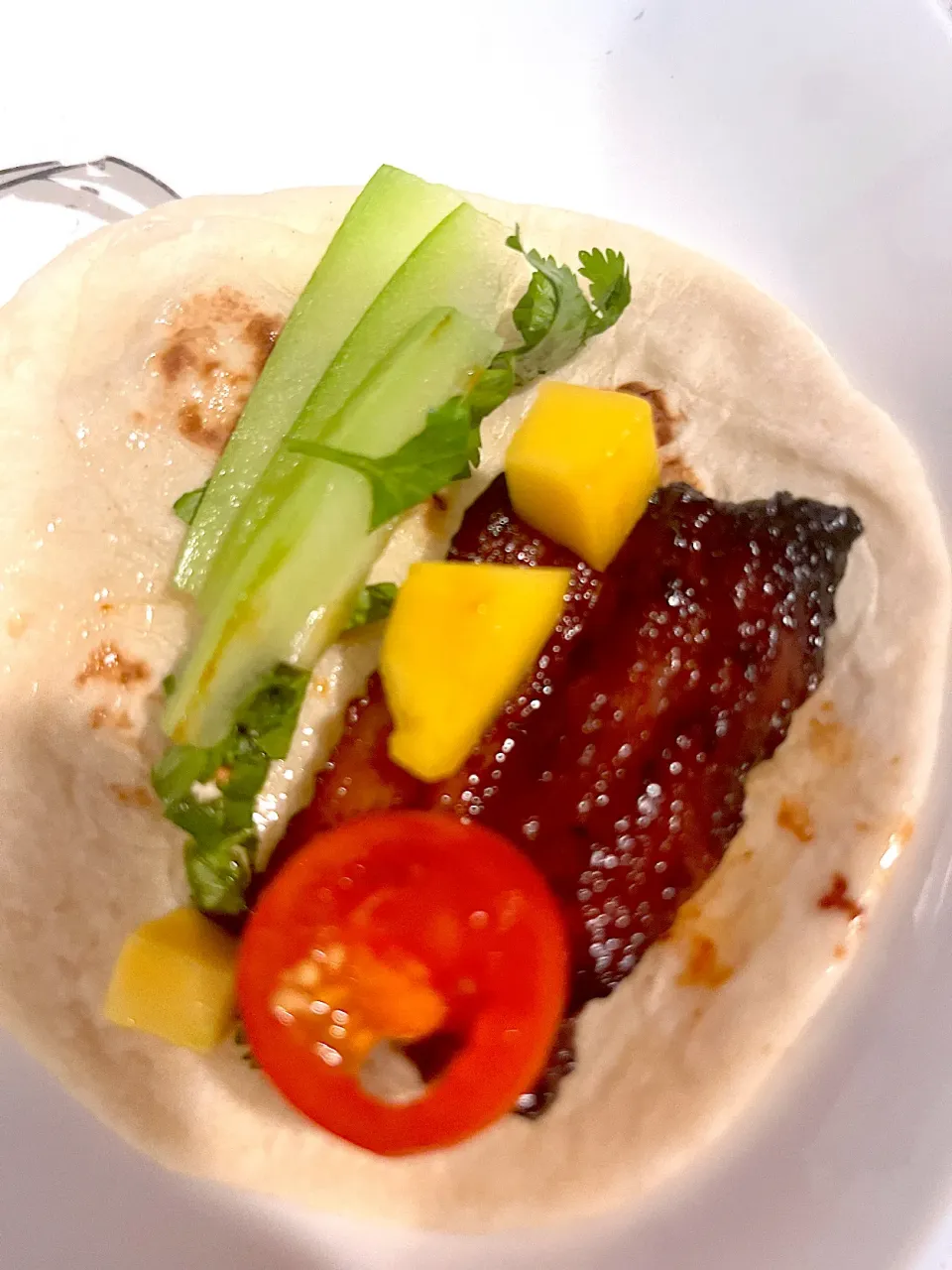 Snapdishの料理写真:Porkbelly bulgogi tacos|🌺IAnneさん