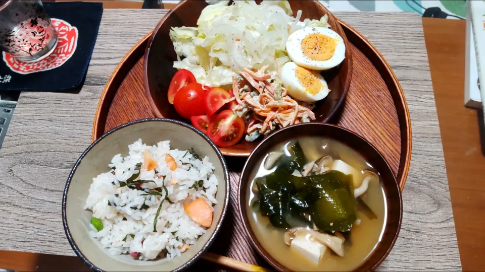 Snapdishの料理写真:夏バテ防止酢飯混ぜご飯|こいけさんさん