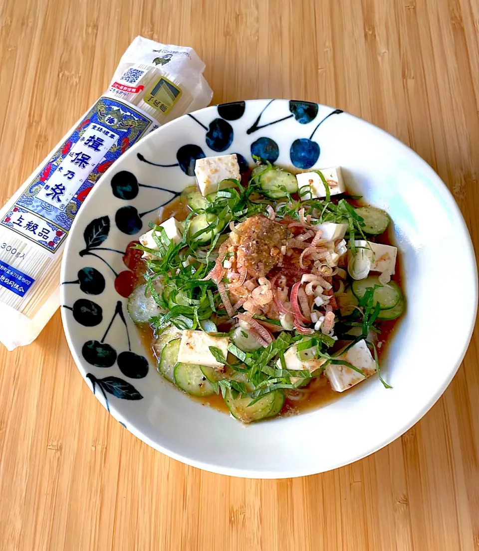 サバ缶冷や汁ぶっかけ素麺|akkiyさん