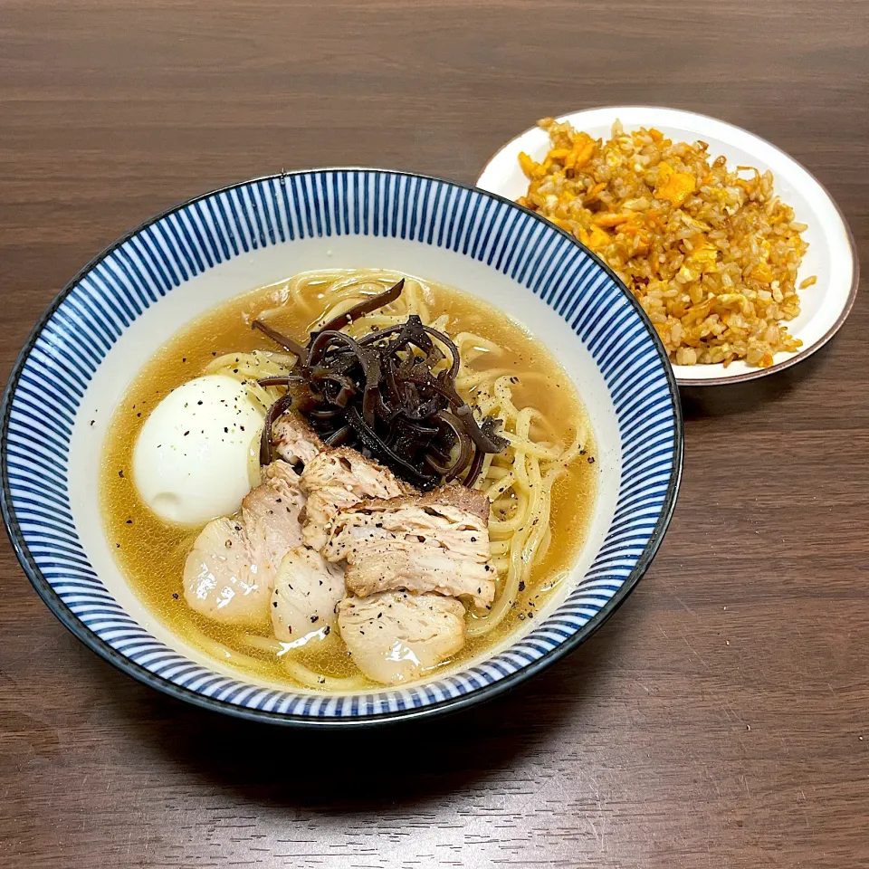 醤油ラーメン半チャーハンセット|dashi menjiroさん