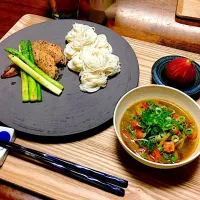 Snapdishの料理写真:❄️揖保乃糸で冷たいカレーつけ麺❄️|sachieさん