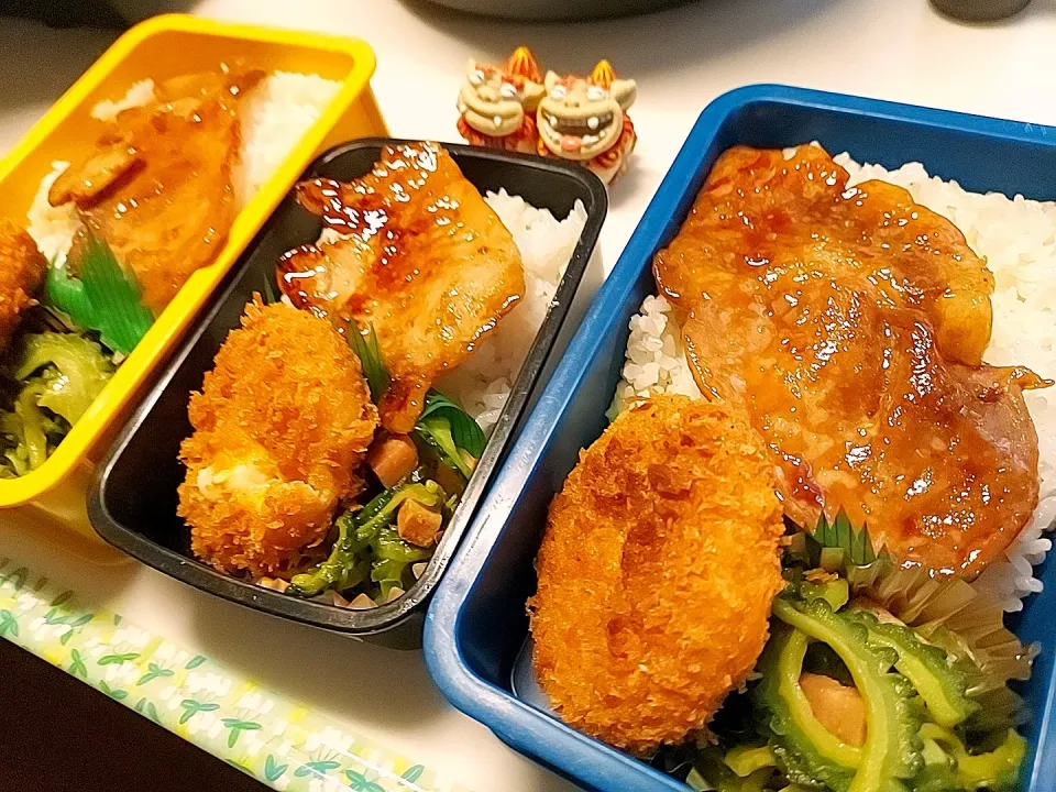 夫弁当､娘弁当､息子弁当|みどりさん