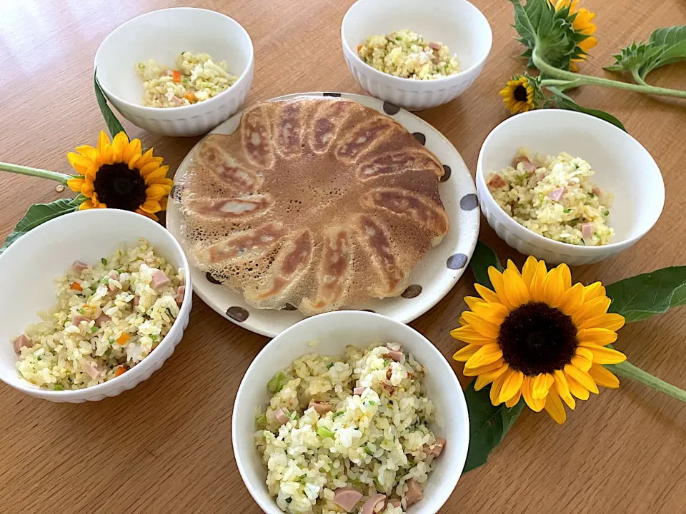 ＊夏休み🌻チャーハンと餃子ランチ🥟＊|＊抹茶＊さん