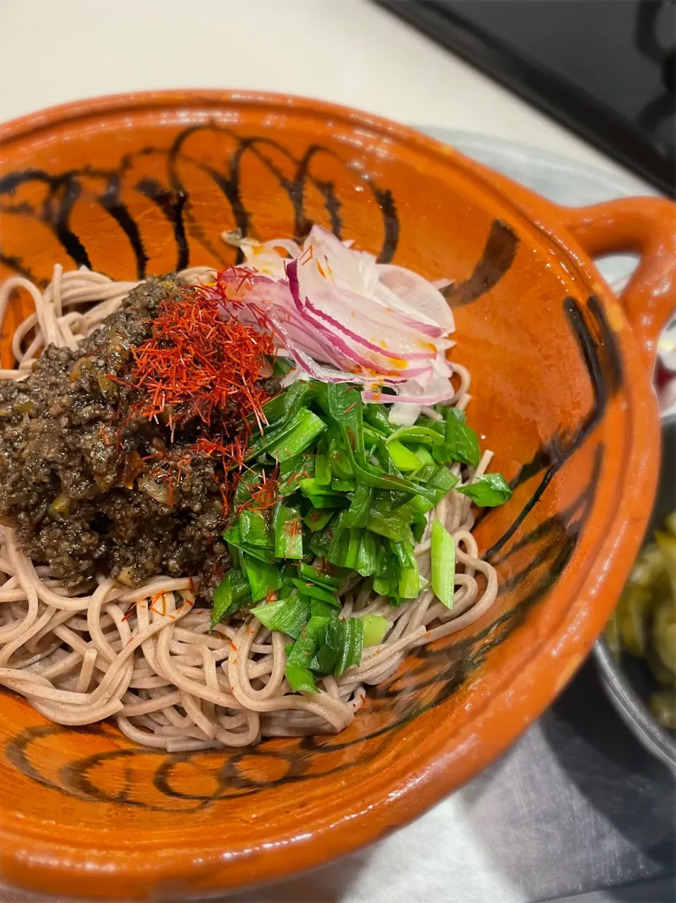 にらと挽き肉のからめ麺|ichikayaさん