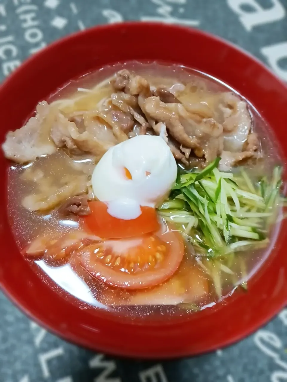 冷やしラーメン風素麺♥|まなみさん