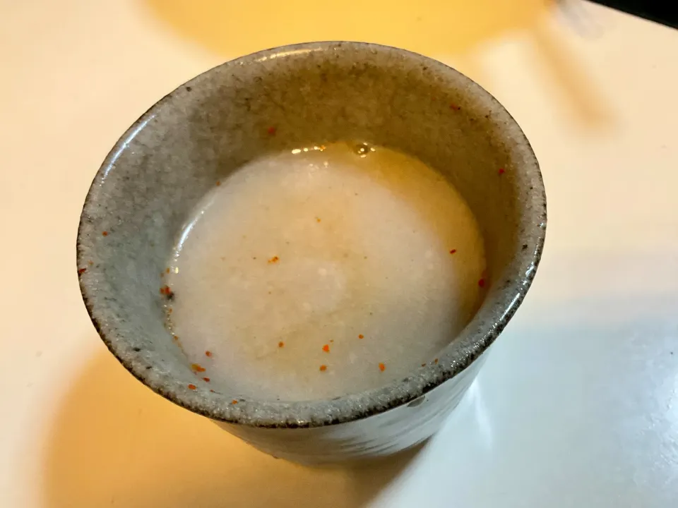 蕎麦粉を溶いてドロドロに作るざる蕎麦の締めの蕎麦湯|Takeshi  Nagakiさん