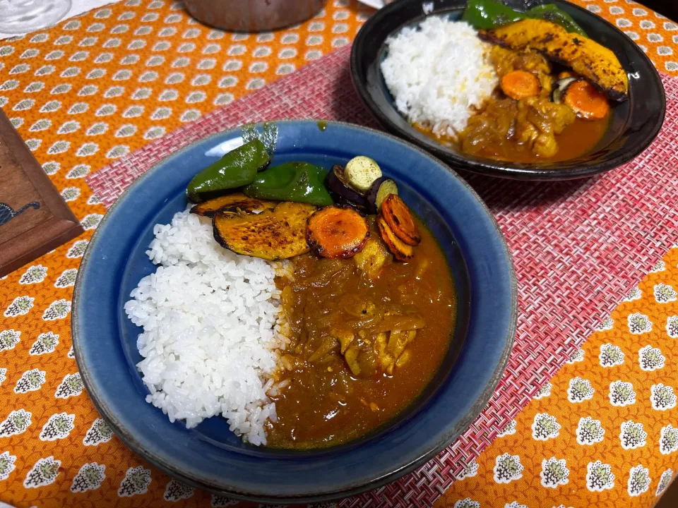 夏野菜スパイスチキンカレー|還暦過ぎた主夫じぃちゃんさん