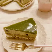 Snapdishの料理写真:抹茶ムースのケーキ|Moëtaさん