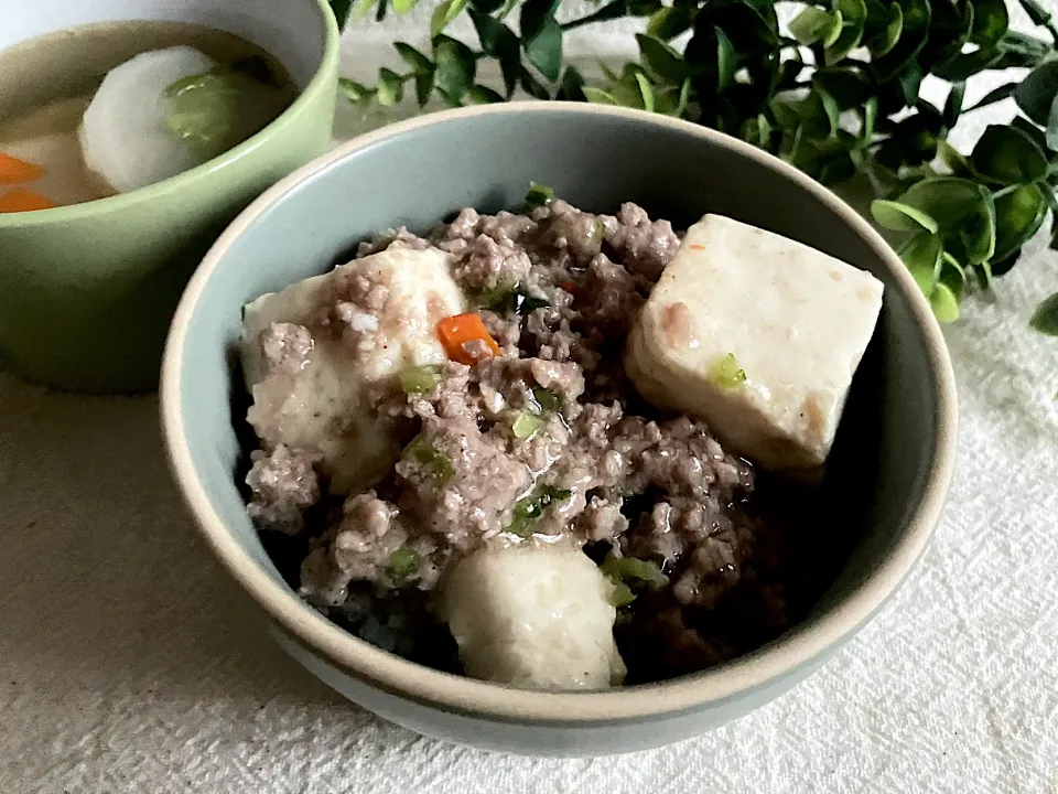 ＊ごま味噌風味の辛くない麻婆豆腐丼＊|＊抹茶＊さん