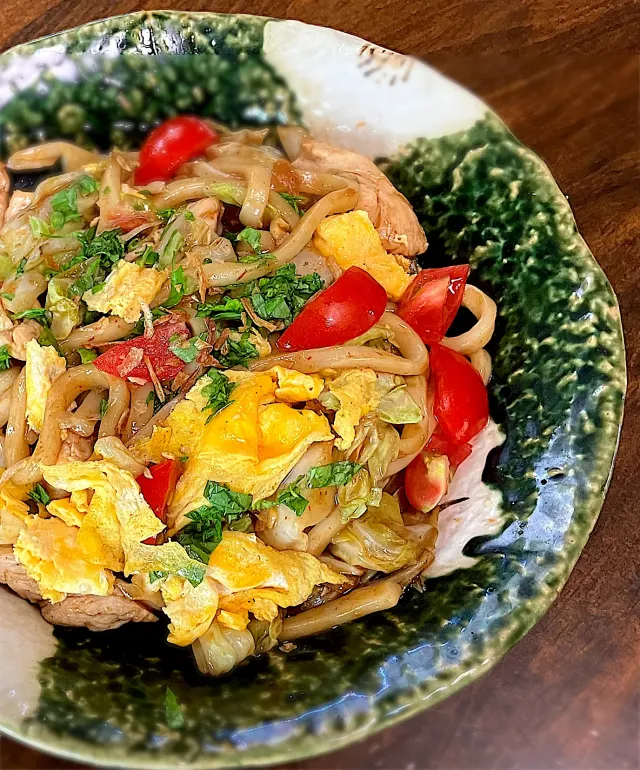 Snapdishの料理・レシピ写真:パッタイ風うどん 夏ver｜夏だ！！麺だ！！夏麺特集♪