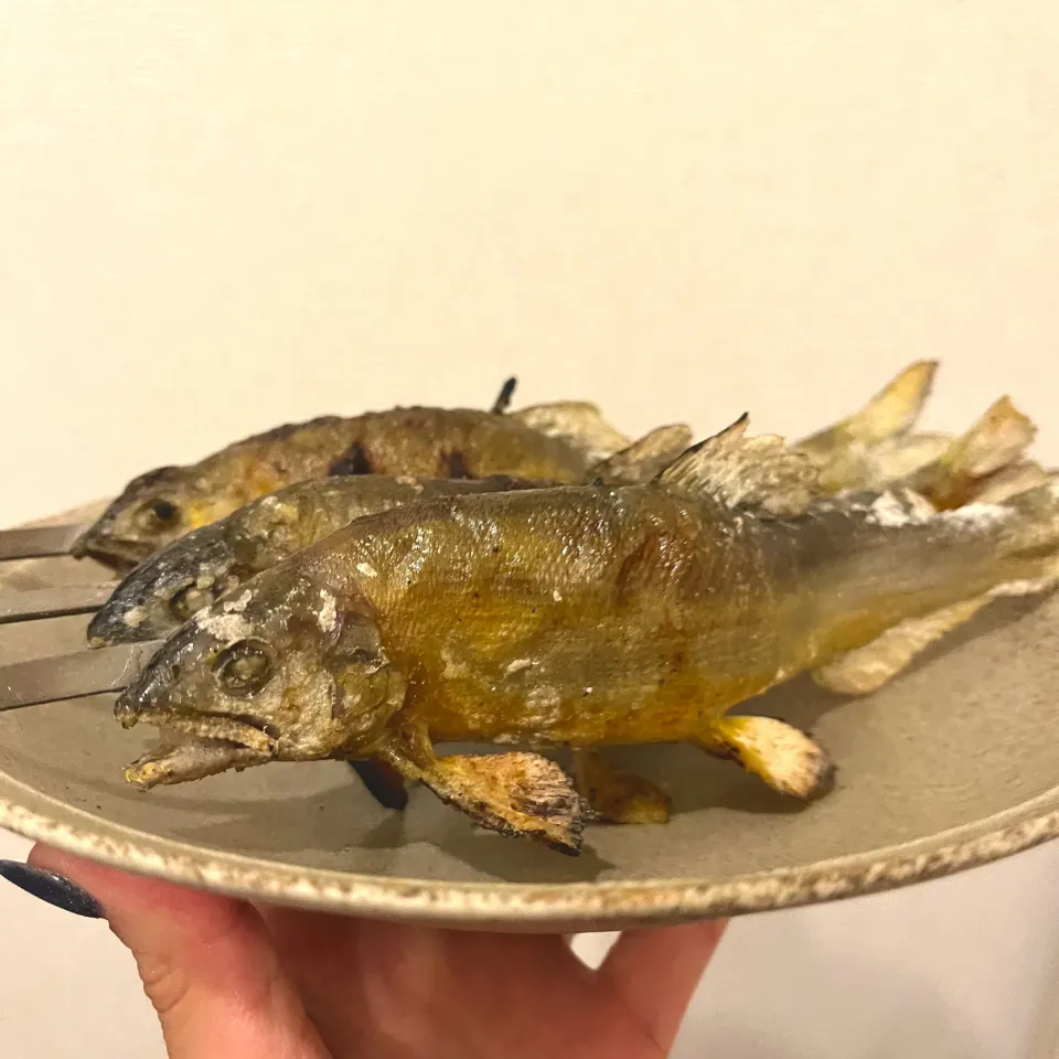 Snapdishの料理写真:鮎の塩焼き|saさん