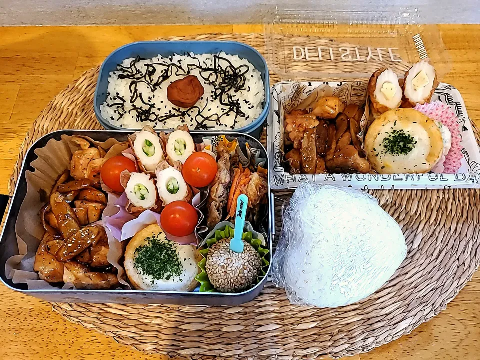 Snapdishの料理写真:高1部活男子＆パパ弁当🍱|〇yuicoro〇さん