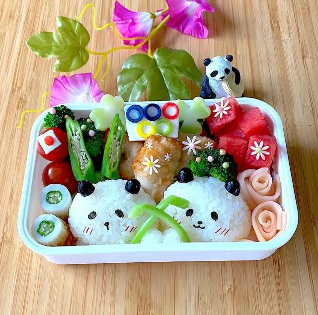 Snapdishの料理・レシピ写真:今日のお弁当(7/25)｜🇫🇷パリオリンピック盛り上がってます〜♪