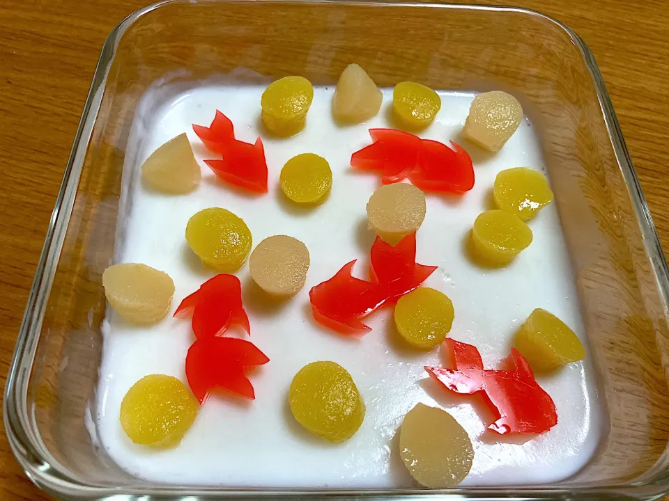 Snapdishの料理写真:＊夏休み🌻金魚のお菓子を作ろう大作戦＊|＊抹茶＊さん