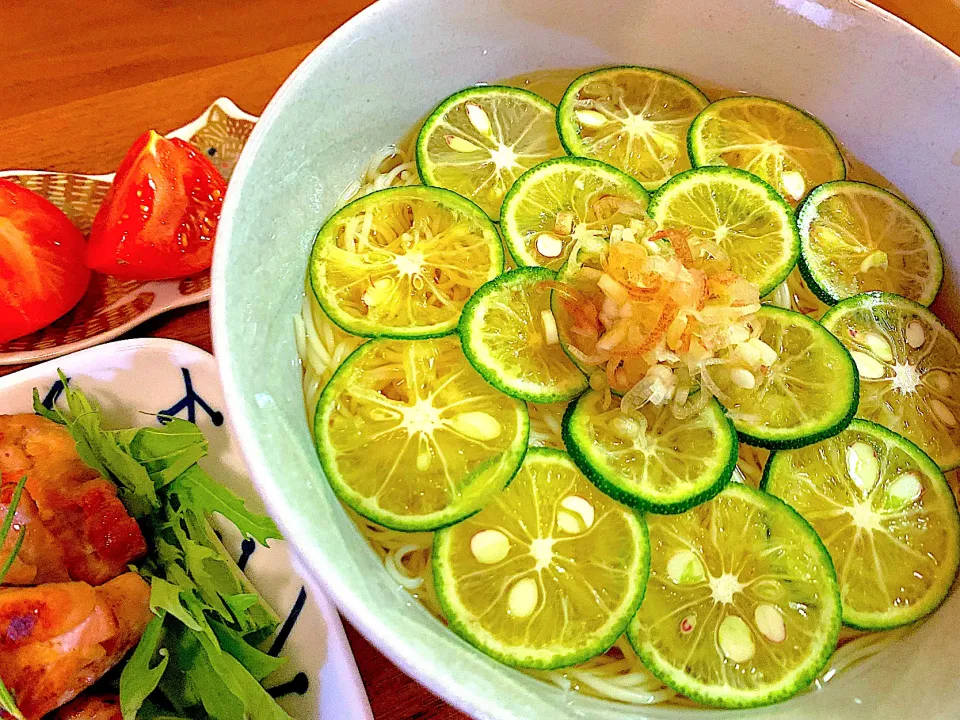 Snapdishの料理写真:すだち素麺|すずさん