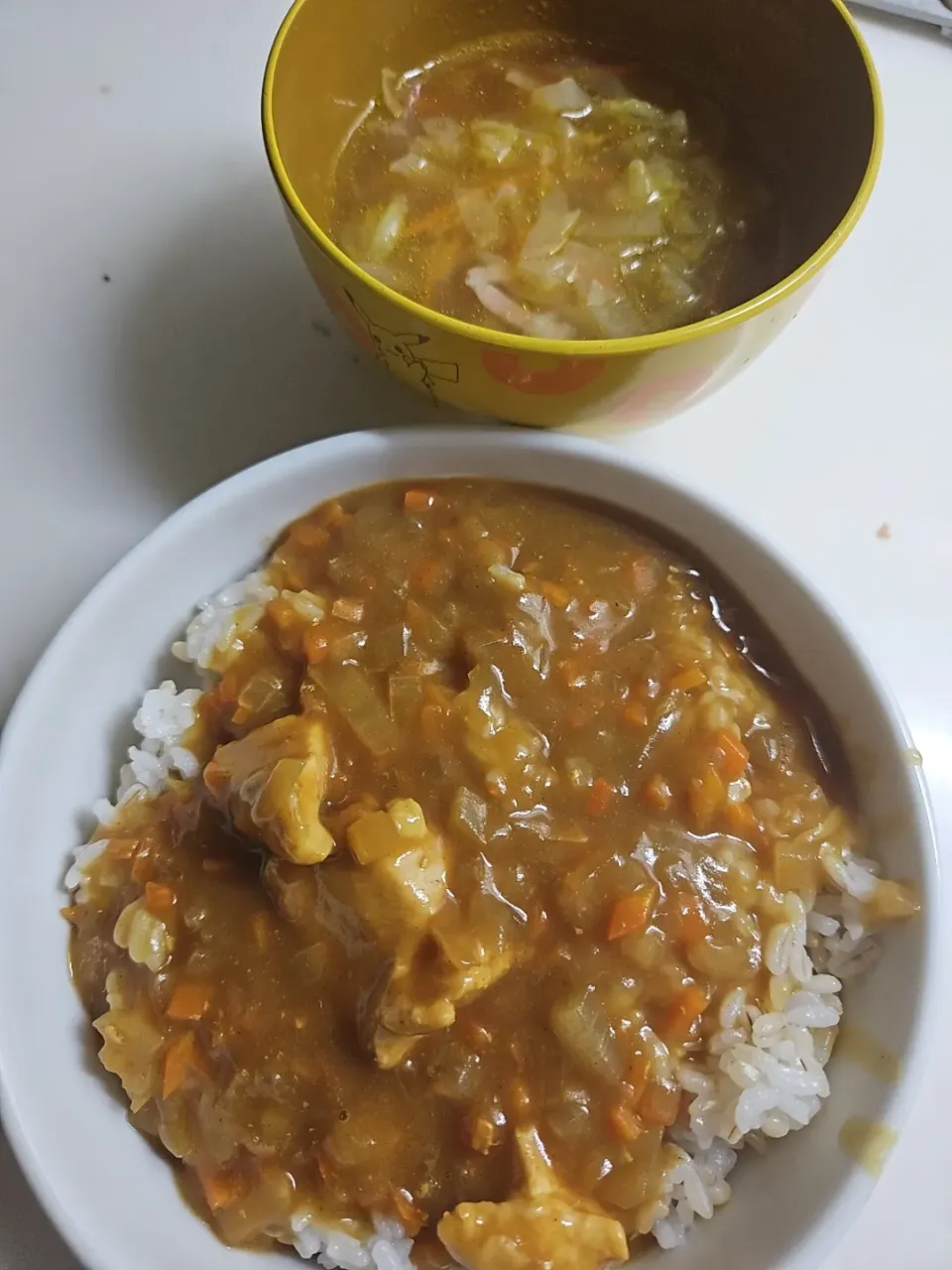 ☆食材使いきり週間☆チキンカレー、野菜スープ|ｼｮｺﾗさん