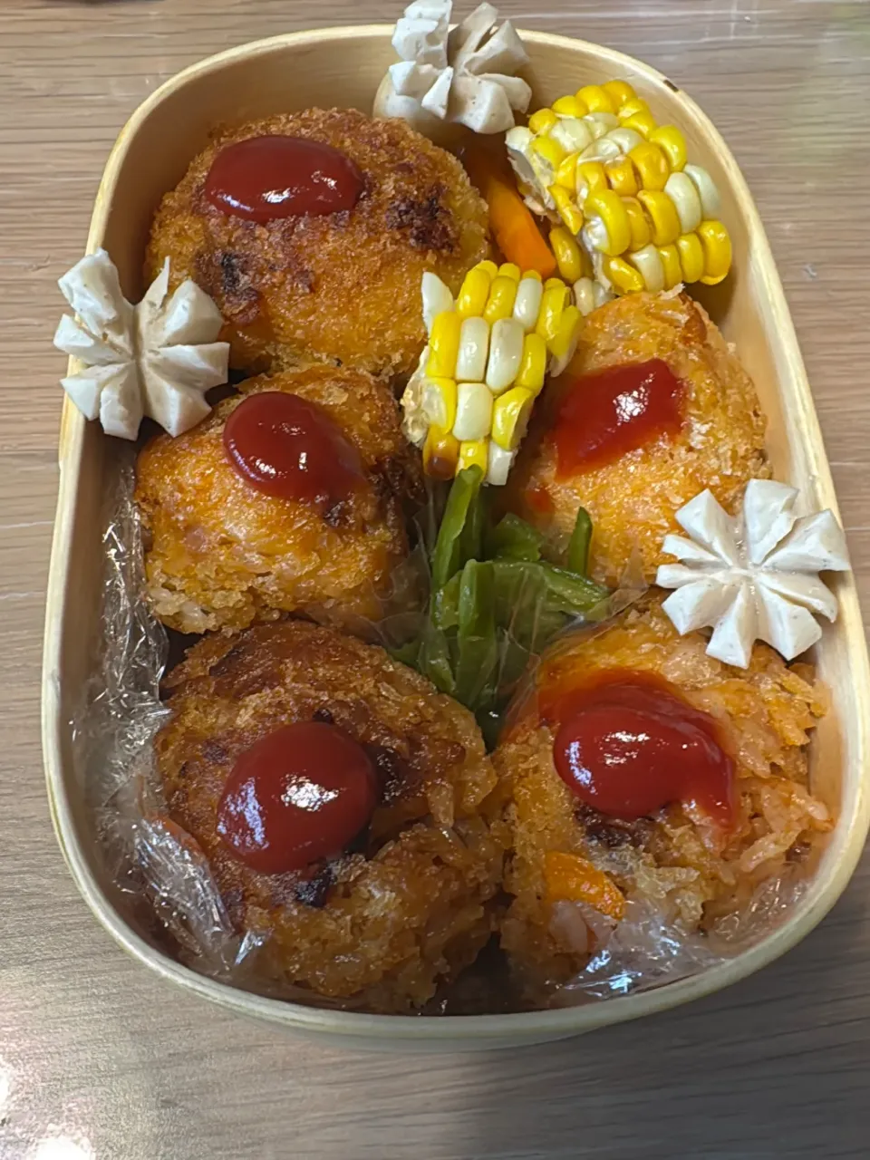 ライスコロッケ弁当🍱|ふみふみさん