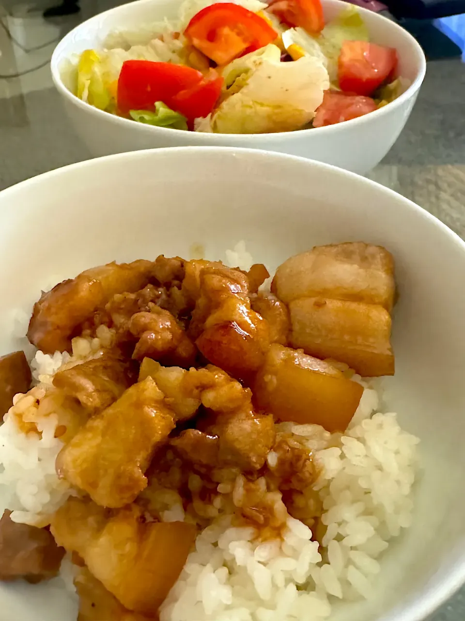 魯肉飯もどき&🥗|女神さん