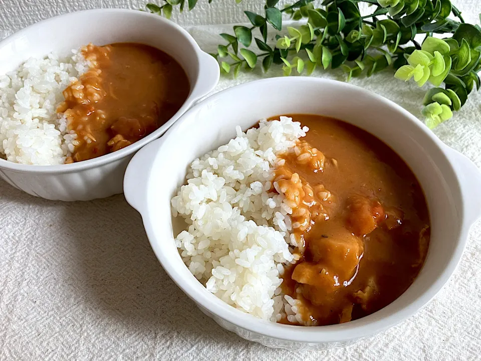 Snapdishの料理写真:＊パパ特製トマトチキンカレー🍛＊|＊抹茶＊さん