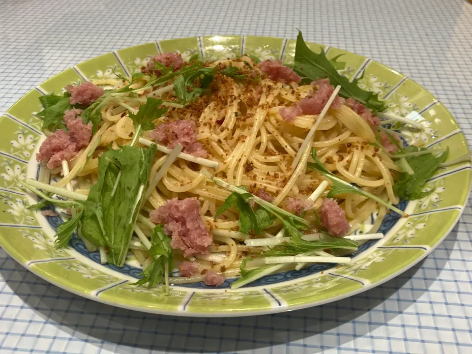 クラッシュプロシュート（生ハム）のペペロンチーノ🍝|まさとさん