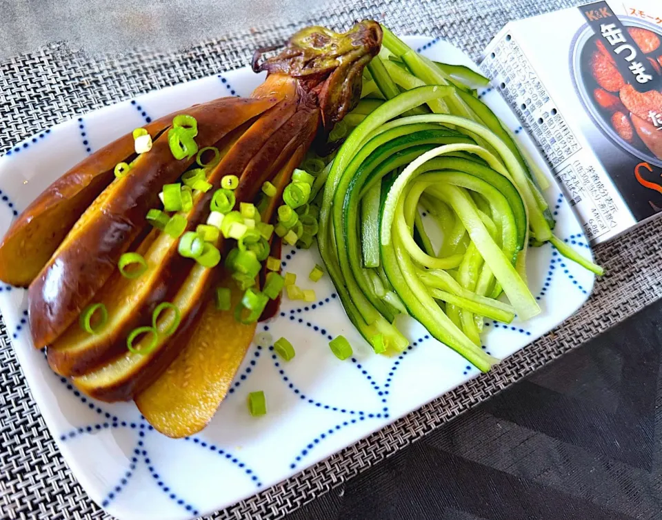 Snapdishの料理写真:☆Yumi☆さんの料理 けろよんさんの料理 丸ごとナスの1本漬け|こりちゃんさん