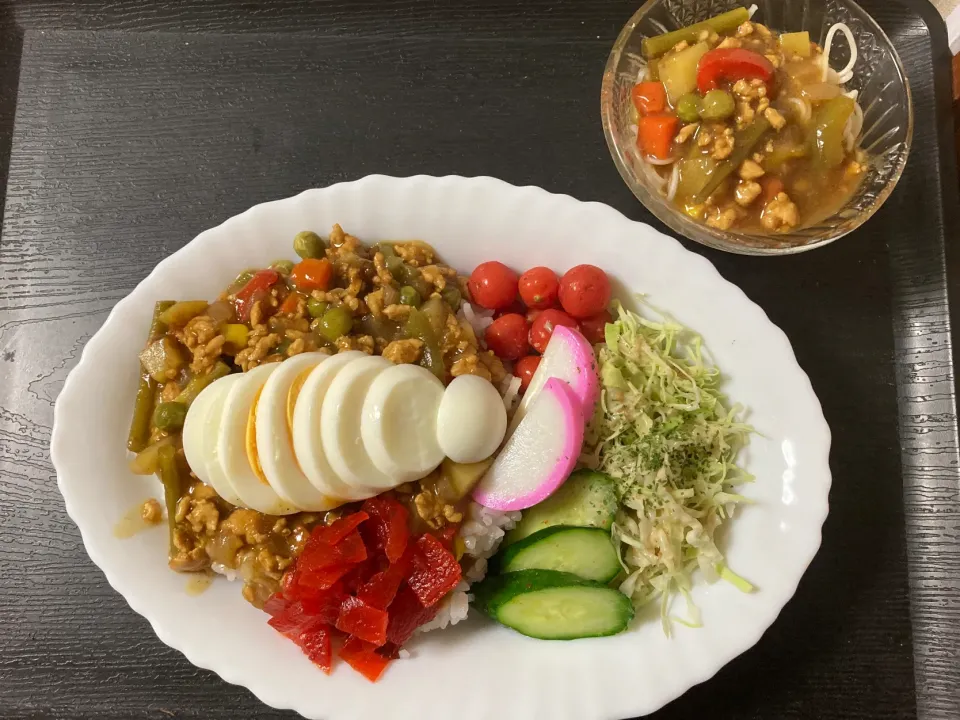 カレー🍛＆一口カレー素麺|まちゃさん