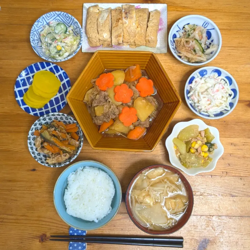 晩ごはん🥢肉じゃが|まゆめろさん