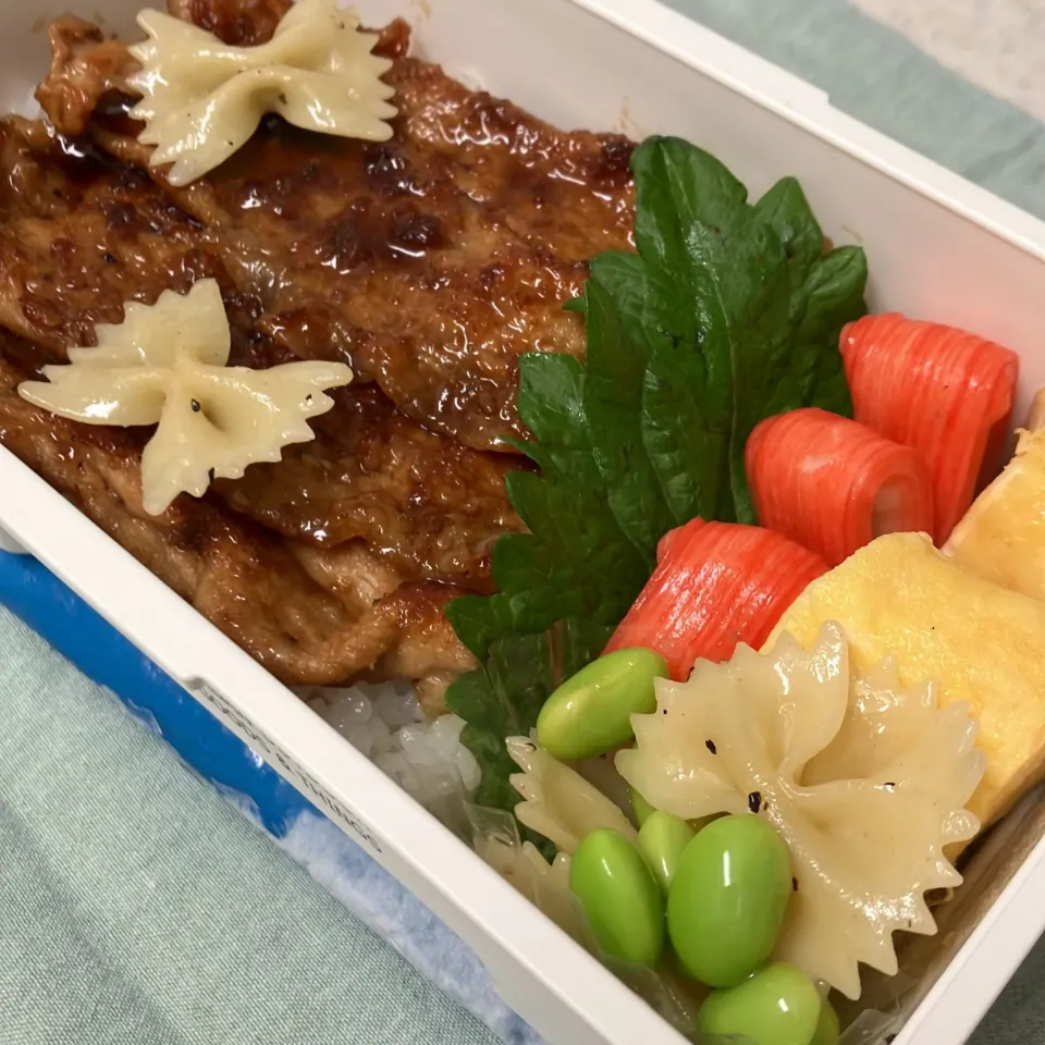 Snapdishの料理写真:しょうがやき弁当|たんぽぽさん